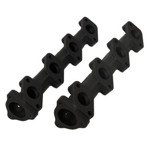 Ford F-350 Super Duty Exhaust Manifold Set - BD Diesel - Hi-Silicon Ductile Cast Iron - Black - `08-`10